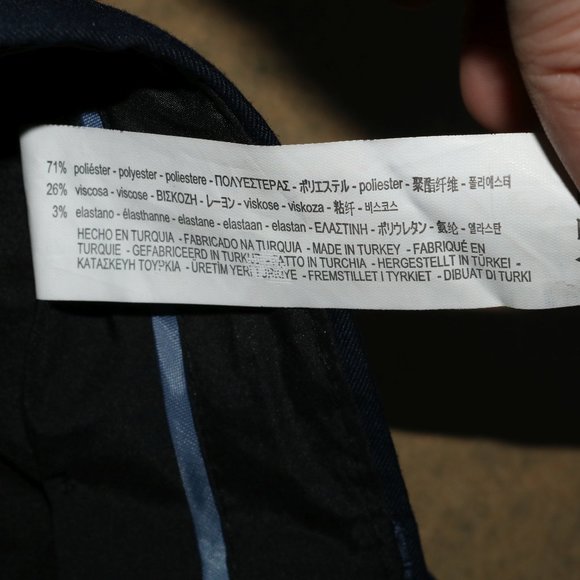 Zara Man Navy Blue Soft Dress Suit Pants w29x32.5 - Picture 4 of 8